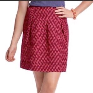 Ann Taylor LOFT | Chevron Skirt Med